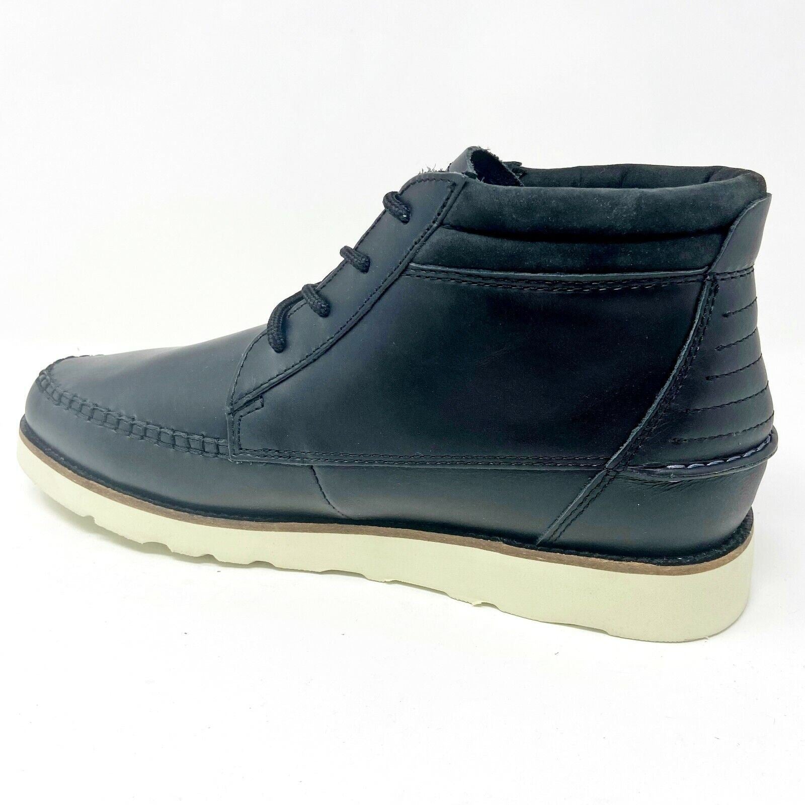 Clae Romare Hi Vibram Black Leather Mens Size 8.5 Mid Casual Sneakers
