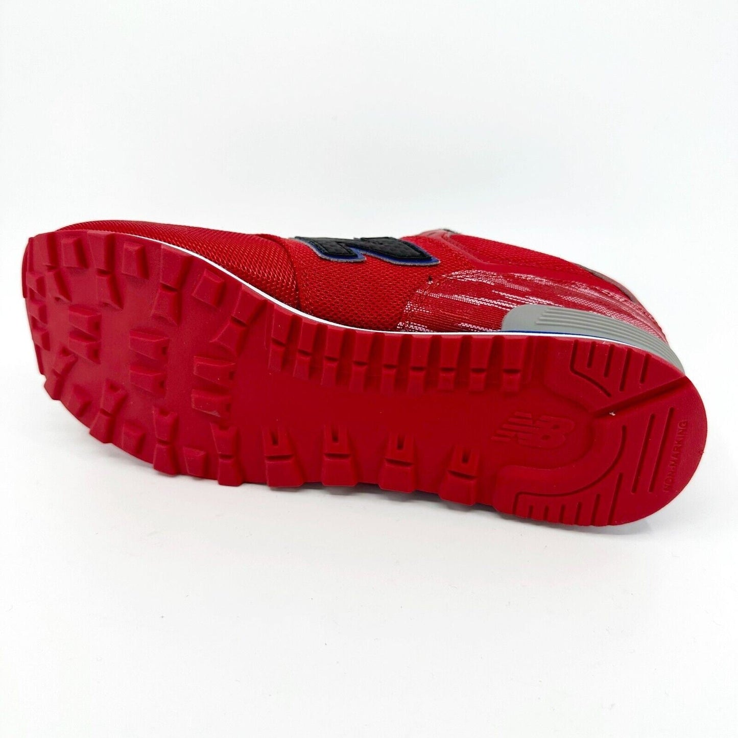 New Balance 574 Classics Red Black Blue Kids Running Sneakers KL574WSG