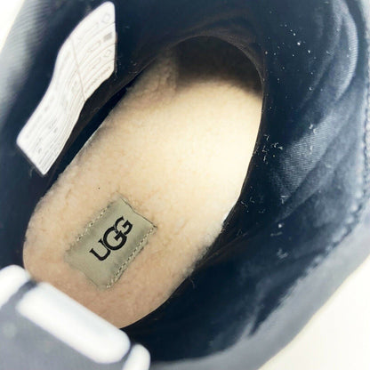 UGG Chevonne Black Waterproof Chelsea Womens Rubber Sheepskin Rain Boots