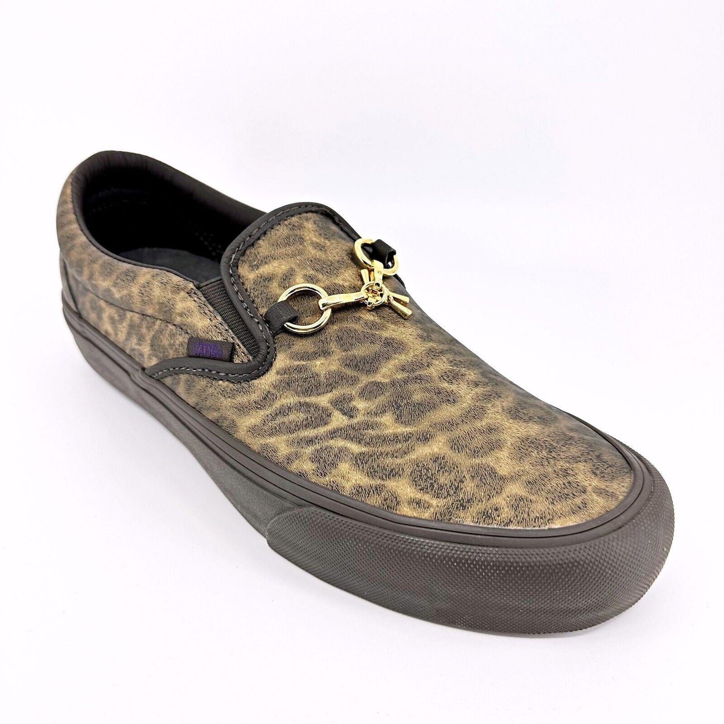 Vans Vault Classic Slip On V (Needles) Brown Zebra Leopard Mens Casual Shoes