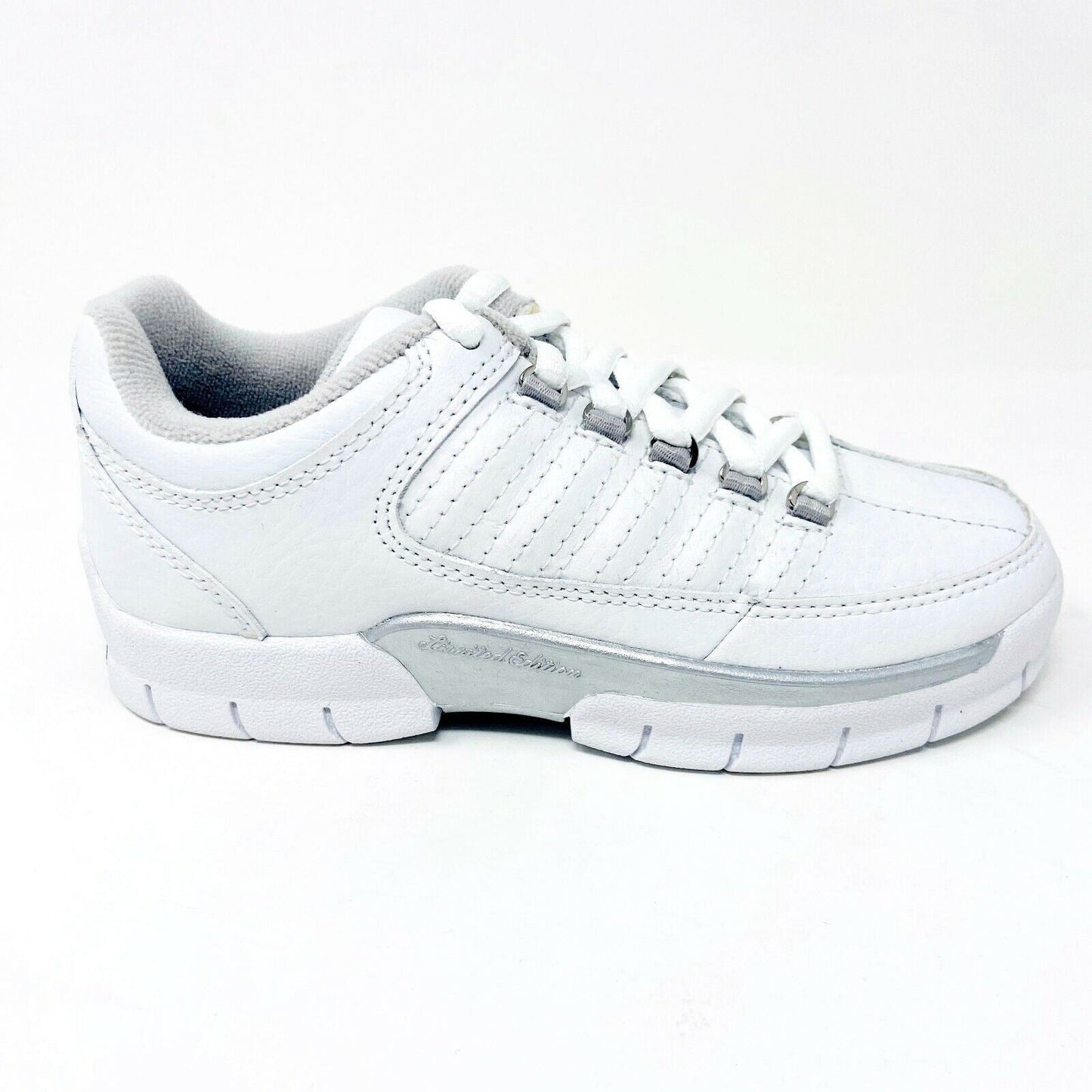 K-Swiss Florham White Platinum Juniors Kids Casual Shoes Sneakers 61852147