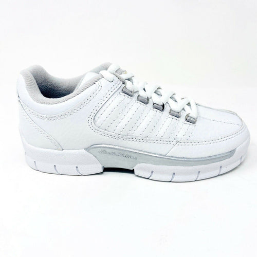 K-Swiss Florham White Platinum Juniors Kids Casual Shoes Sneakers 61852147
