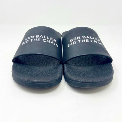 Straye "Ben Baller Did The Chain" Slide Black Mens Size 9 Sandals SZM 8444