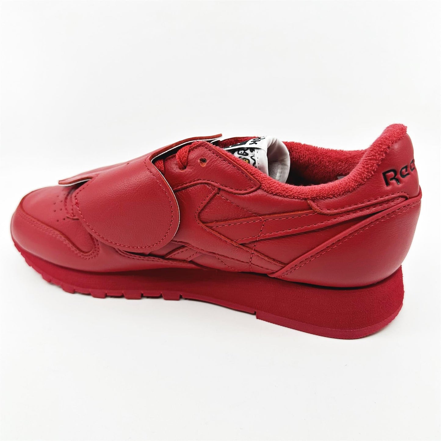 Reebok Classic Leather x Eames Office Vector Red Black Mens Athletic Sneaker