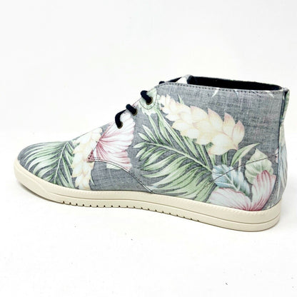 Clae Strayhorn Textile Black Floral Hawaiian Canvas Mens Casual Sneakers
