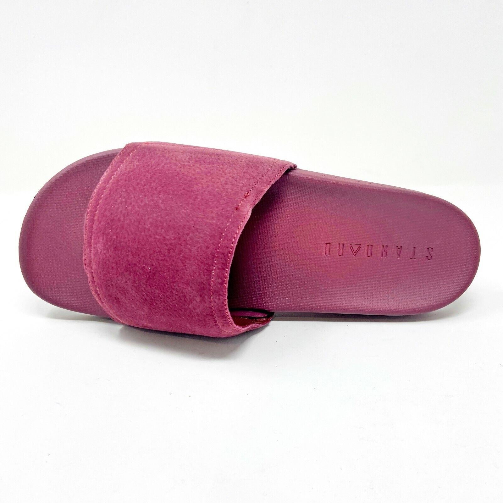 STNDRD Standard Los Angeles Monaco Suede Burgundy Mens Slide Sandals