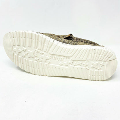 Hey Dude Mens Wally Sox Brown Slip On Comfort Casual Shoes