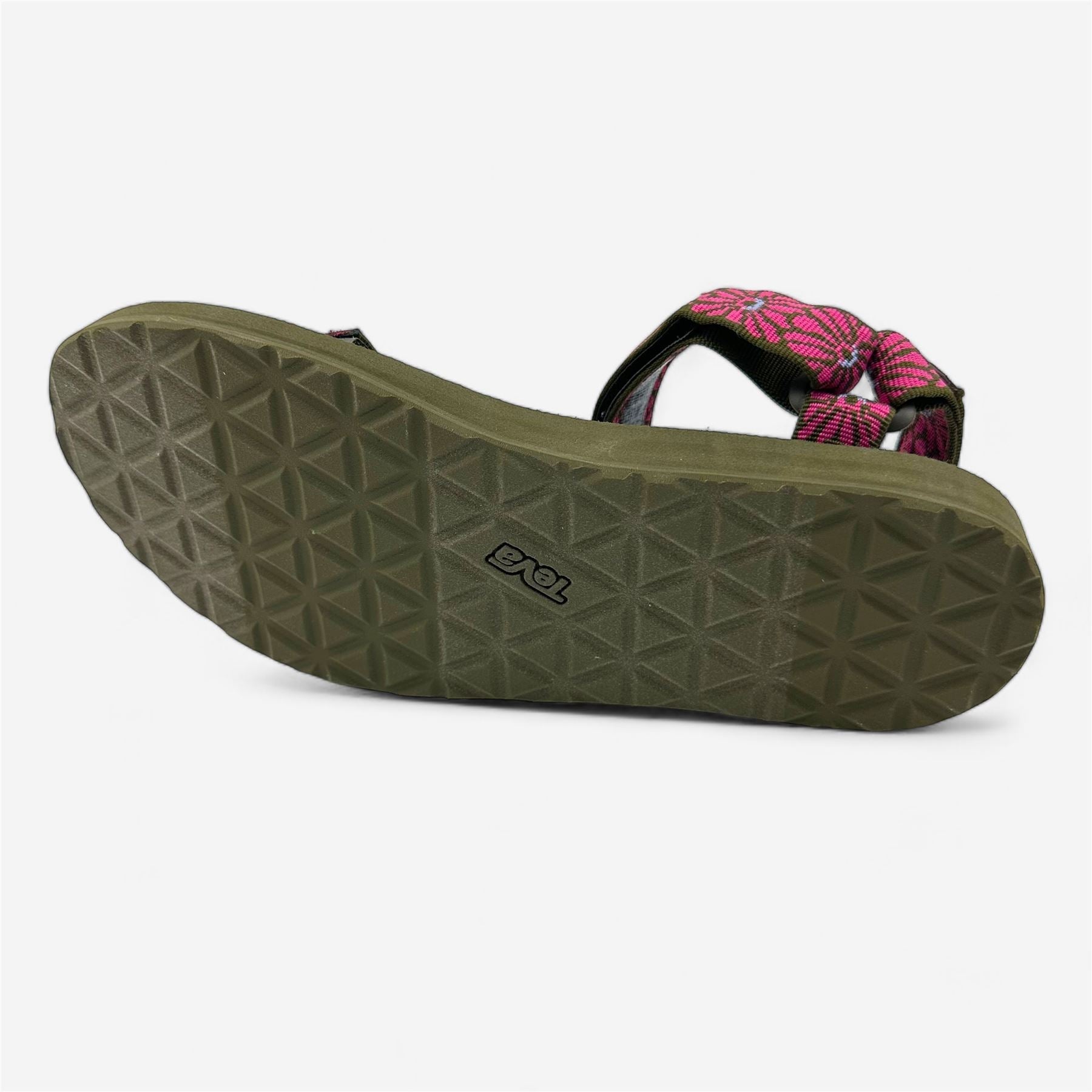 Teva Original Universal Pink Brown Womens Sandal Slip-On