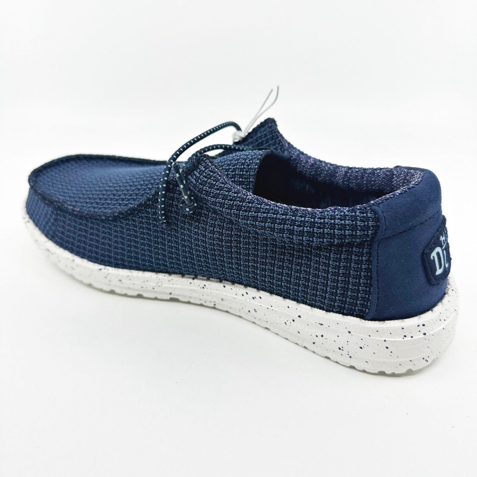Hey Dude Wally Youth Sport Mesh Navy Kids Comfort Slip On Shoes