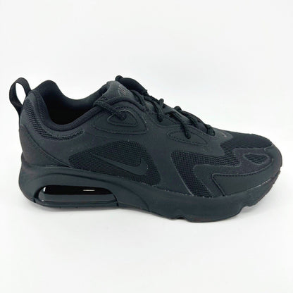 Nike Air Max 200 Triple Black Womens Running Shoes Sneakers AT6175 003