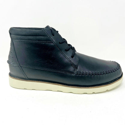 Clae Romare Hi Vibram Black Leather Mens Size 8.5 Mid Casual Sneakers