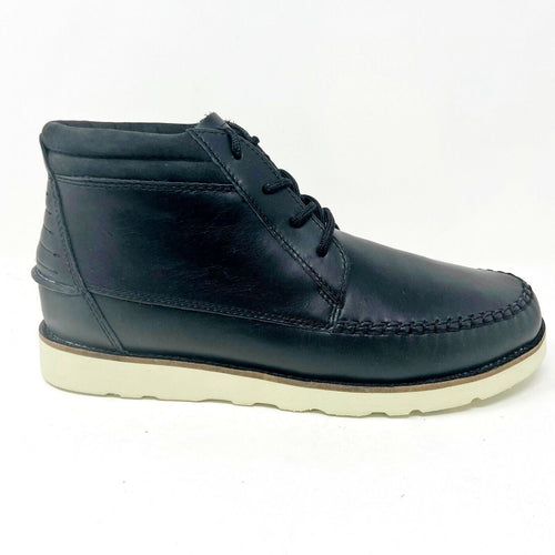 Clae Romare Hi Vibram Black Leather Mens Size 8.5 Mid Casual Sneakers