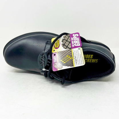 Shoes for Crews SFC Slip Resistant Black Oxford Womens Work Crew Shoes