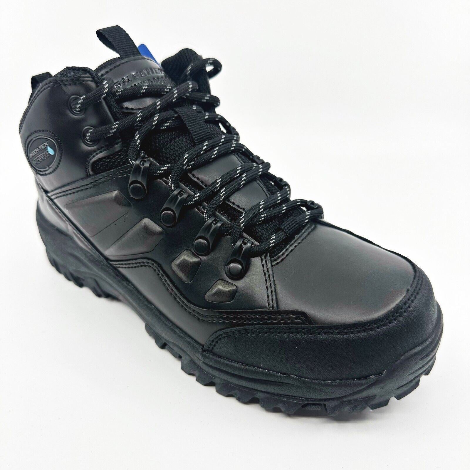 Skechers Relment Traven Black Kids Size 4 Waterproof Boots
