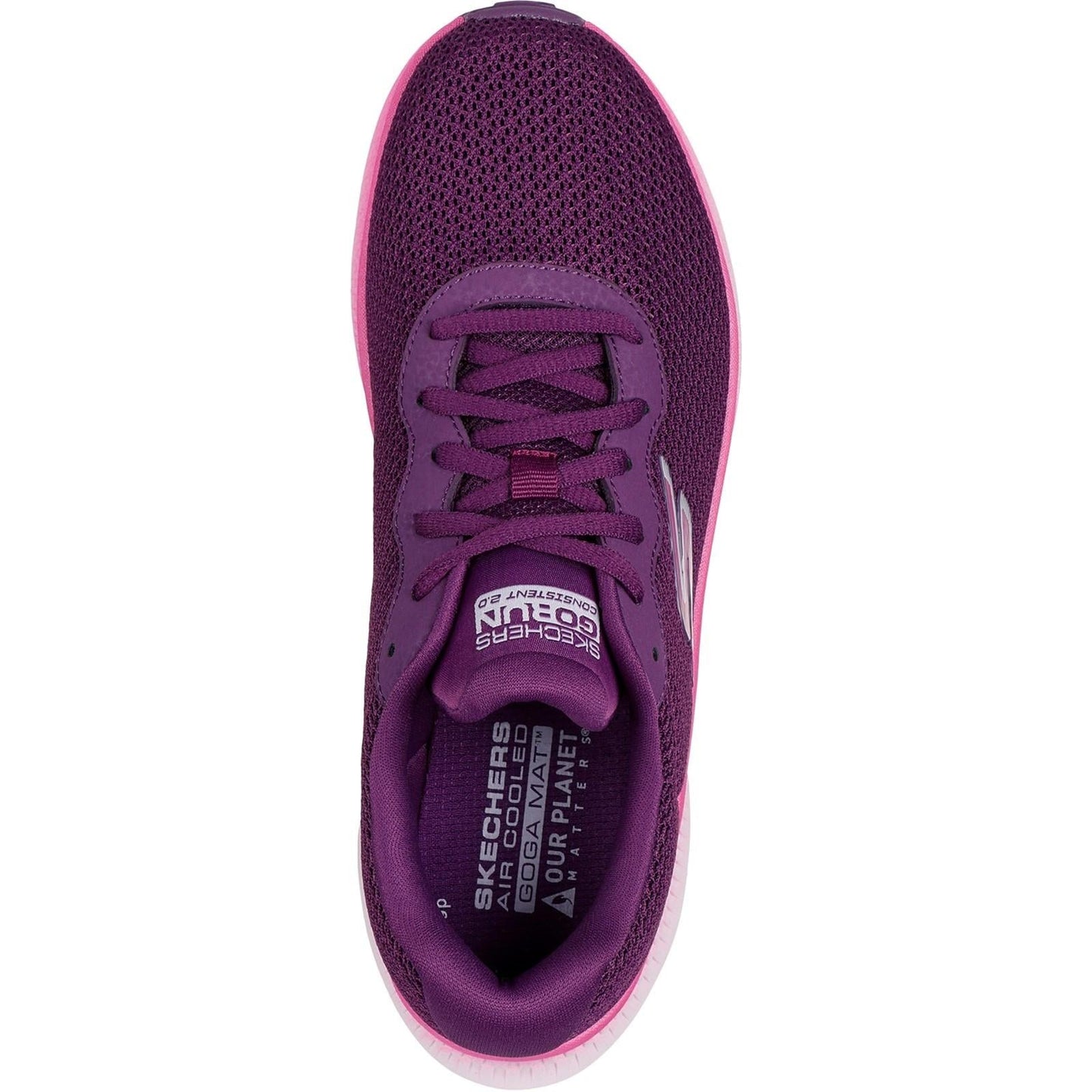 Women's Wide Fit Skechers 128621 Go Run Consistent 2.0 Fast Pace Trainers