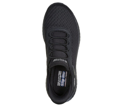 Women's Wide Fit Skechers 117504 Slip-ins Bobs Sport Squad Chaos In Color Trainers