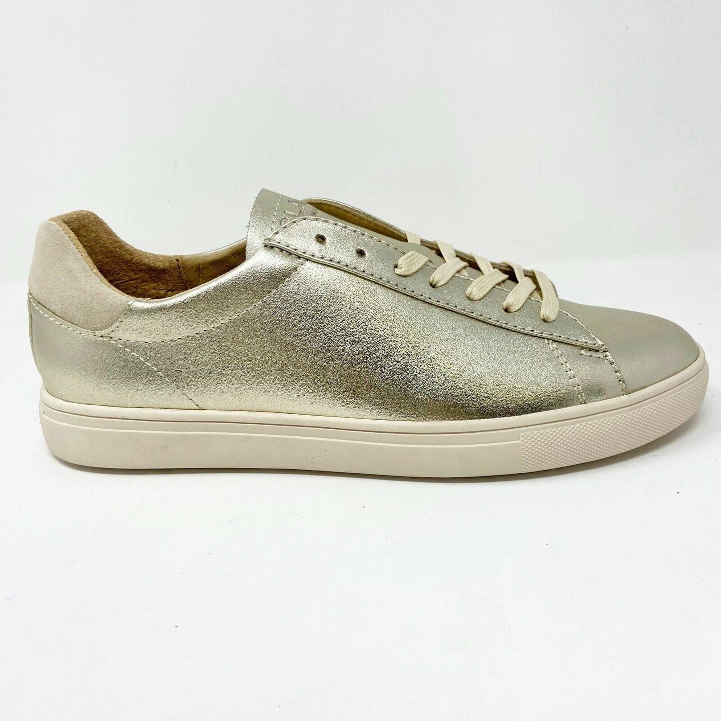 Clae Bradley Gold Metallic Mens Size 9 Premium Sneakers