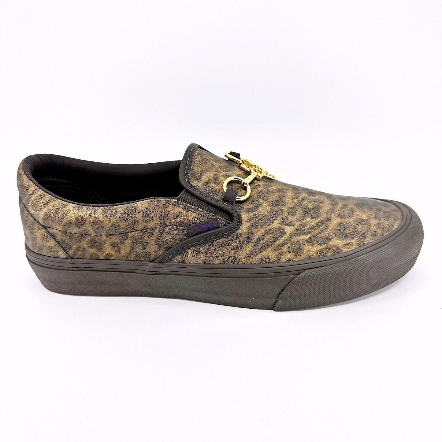Vans Vault Classic Slip On V (Needles) Brown Zebra Leopard Mens Casual Shoes