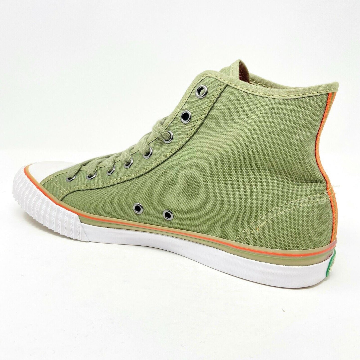 PF Flyers Center Hi Reiss Army Olive Green White Womens Shoes Sneakers PM11CH2B