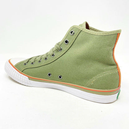 PF Flyers Center Hi Reiss Army Olive Green White Womens Shoes Sneakers PM11CH2B