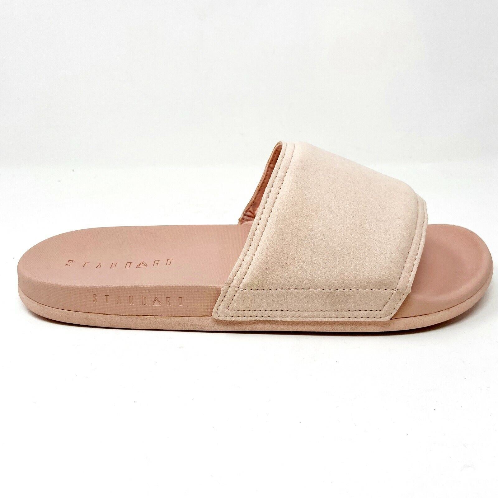 STNDRD Standard Los Angeles Monaco Suede Pink Mens Slide Sandals