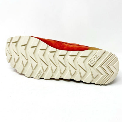 Clae Desmond Fire Suede Red Mens Premium Casual Shoes Sneakers