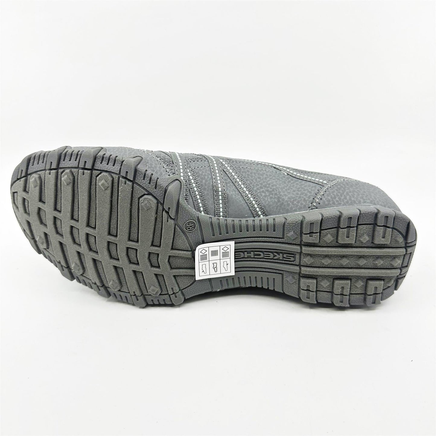 Skechers Bikers Lite Relive Gray Multi Womens  Slip On Sneakers