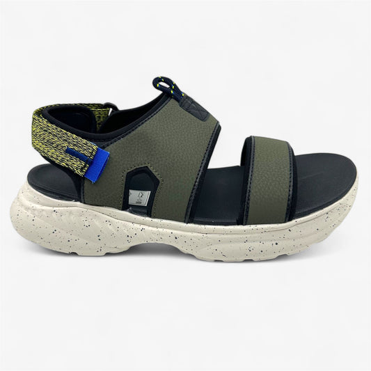 Avia Avi Atlantic Grape Leaf Jet Black Lemon Mens Sandal Slip-On