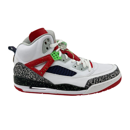 Jordan Spizike White Poison Green Red Mens Athletic Sneaker