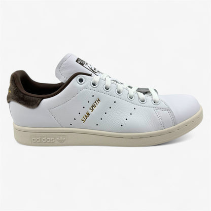 Adidas Stan Smith Cloud White Gold Brown Womens Athletic Sneaker