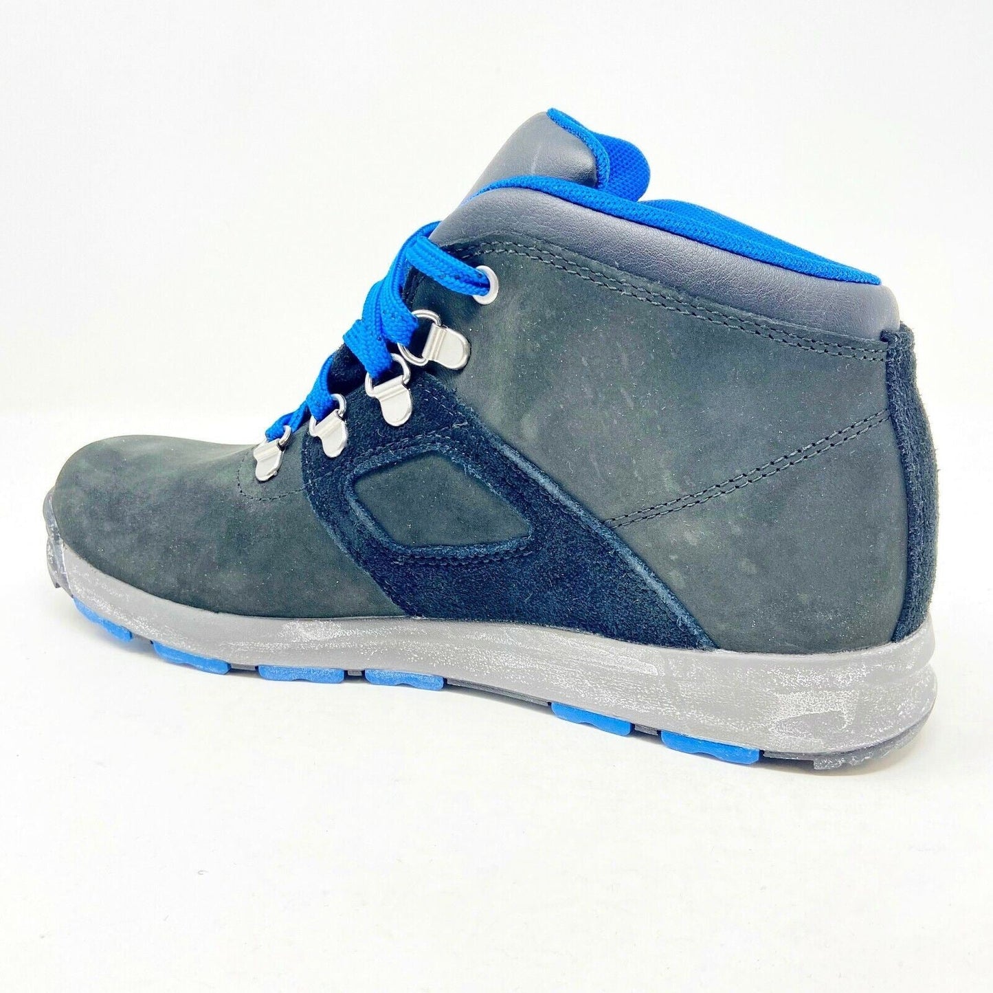 Timberland Earthkeeper GT Scramble Mid Black Blue Kids Nubuck Hiking Boots 6491R