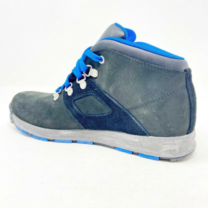 Timberland Earthkeeper GT Scramble Mid Black Blue Kids Nubuck Hiking Boots 6491R