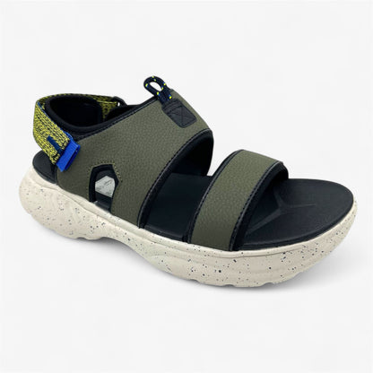 Avia Avi Atlantic Grape Leaf Jet Black Lemon Mens Sandal Slip-On