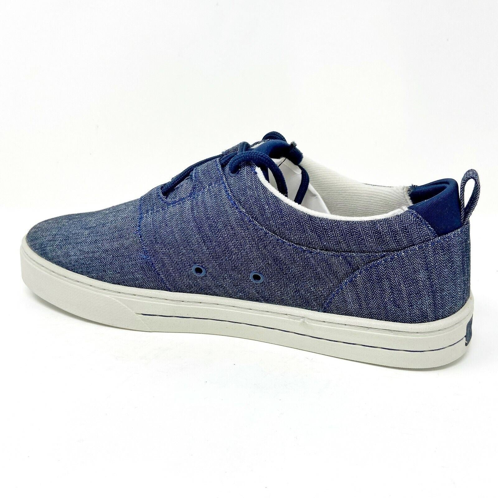 Clae Newman Deep Navy Herringbone Mens Size 8 Premium Sneakers