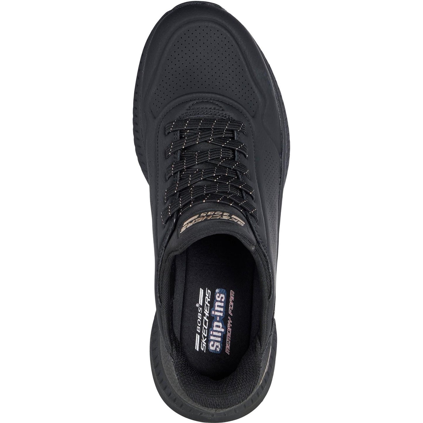 Women's Wide Fit Skechers 117740 Slip-ins Bobs Squad 4 Key Look Trainers