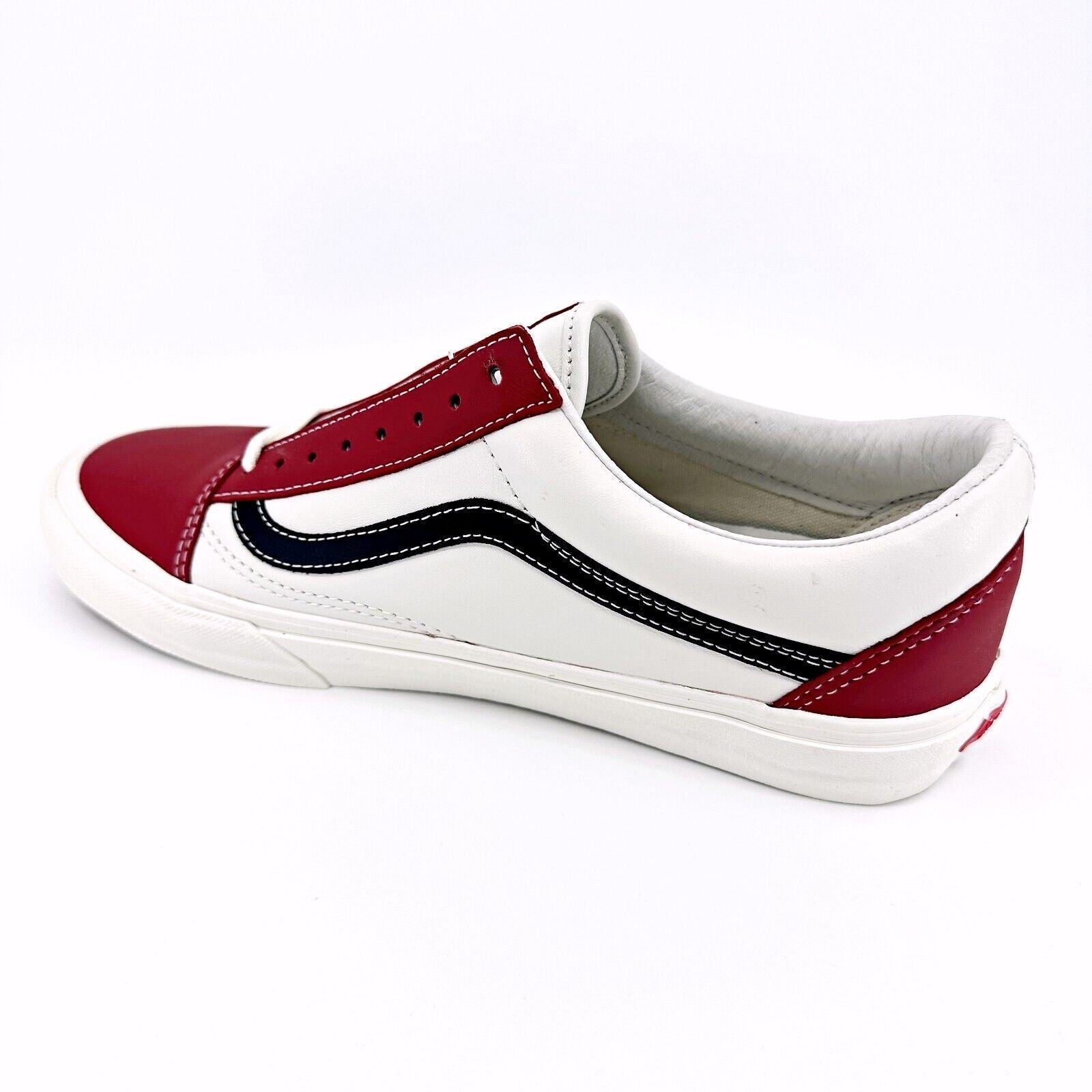Vans Vault Old Skool VLT LX (Leather) Chili Pepper Black Mens Sneakers