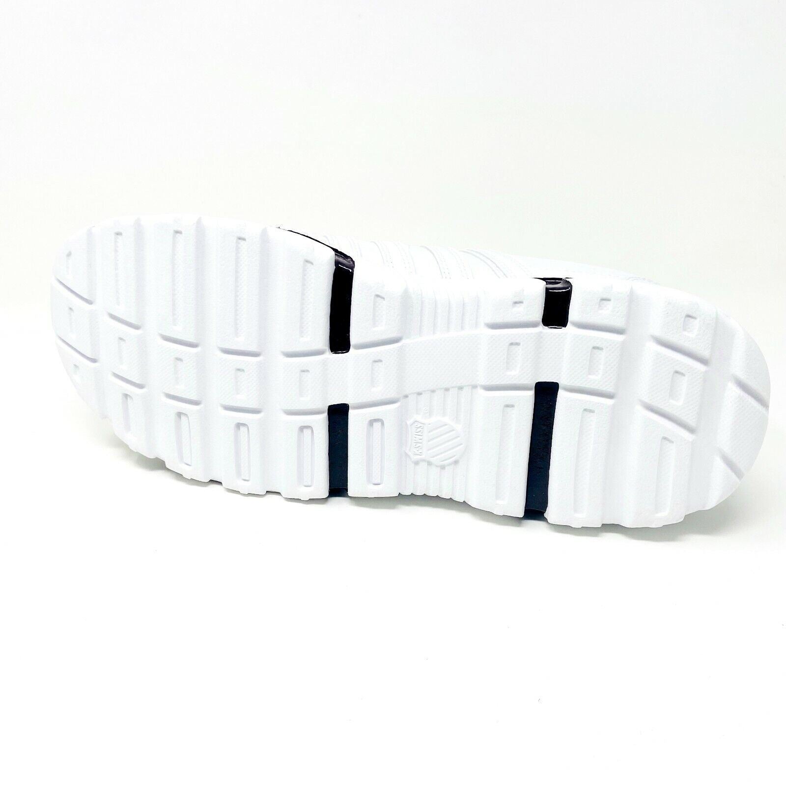 K-Swiss Cracen White Caribou Gold Mens Retro Leather Sneakers 02029107