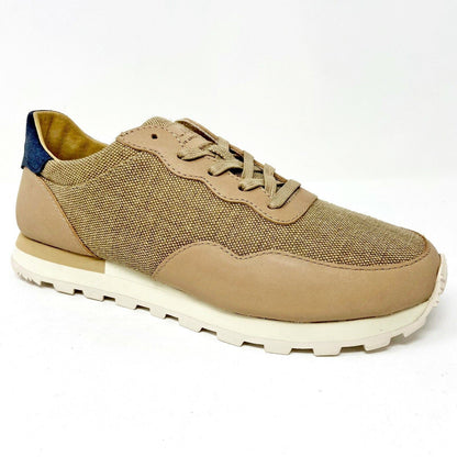 Clae Hoffman Premium Natural Hemp Oyster Tan Mens Premium Casual Sneakers