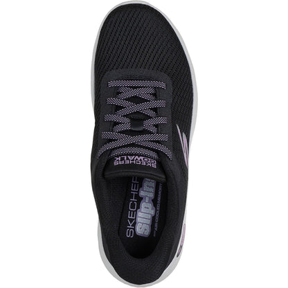 Women's Wide Fit Skechers 125516 Slip-ins Go Walk Flex Carla Trainers