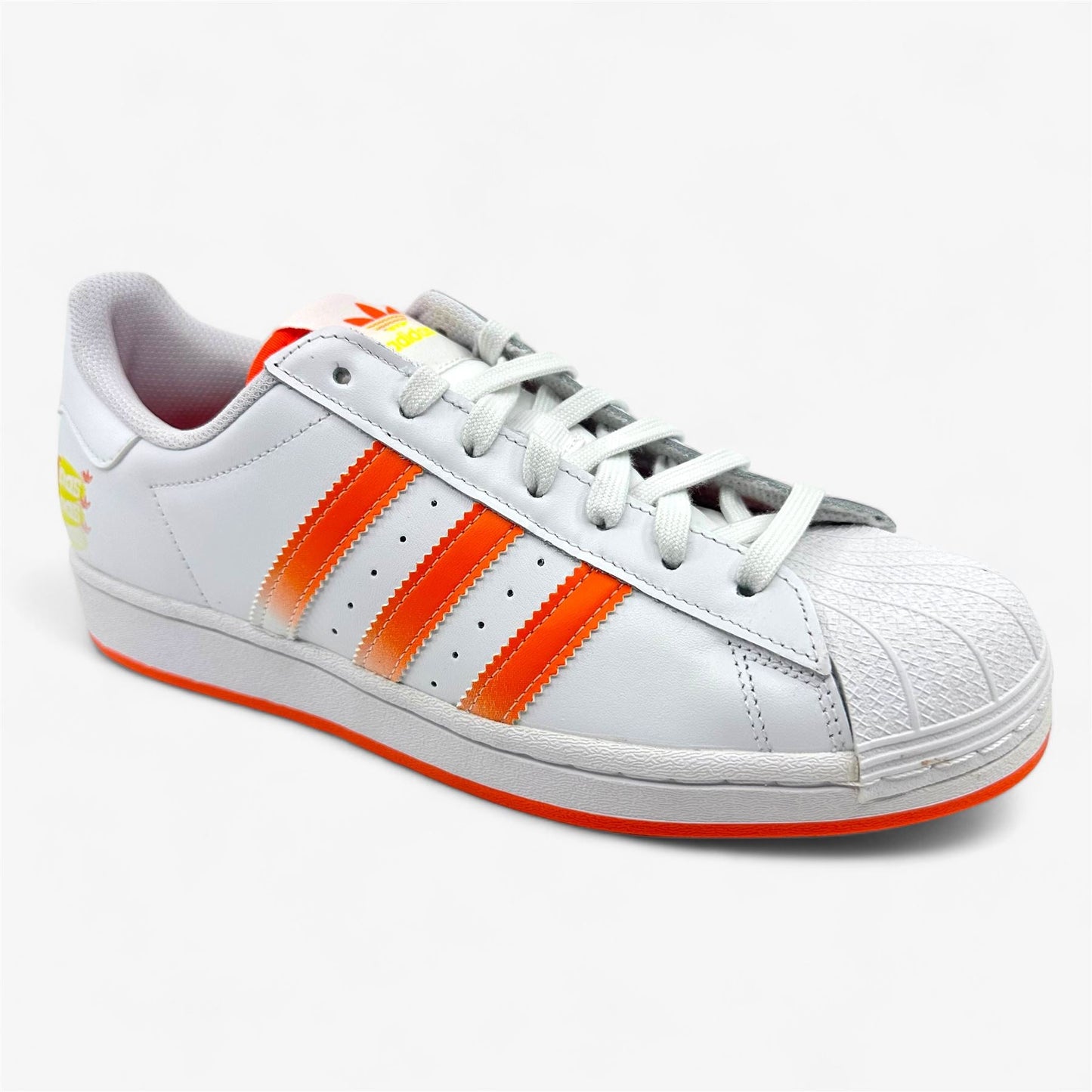 Adidas Superstar Y2K White Orange Mens Athletic Sneaker