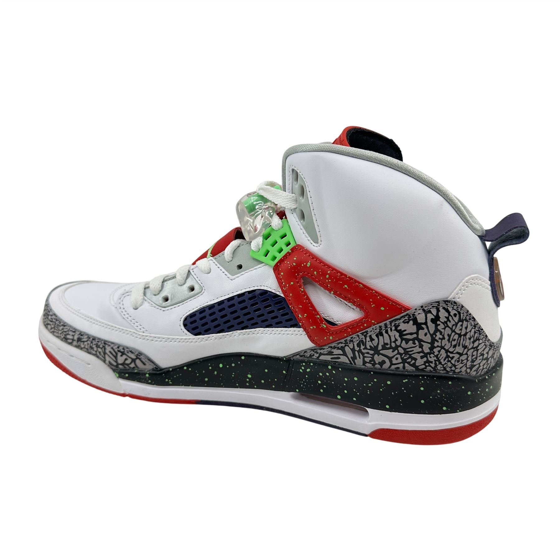 Jordan Spizike White Poison Green Red Mens Athletic Sneaker