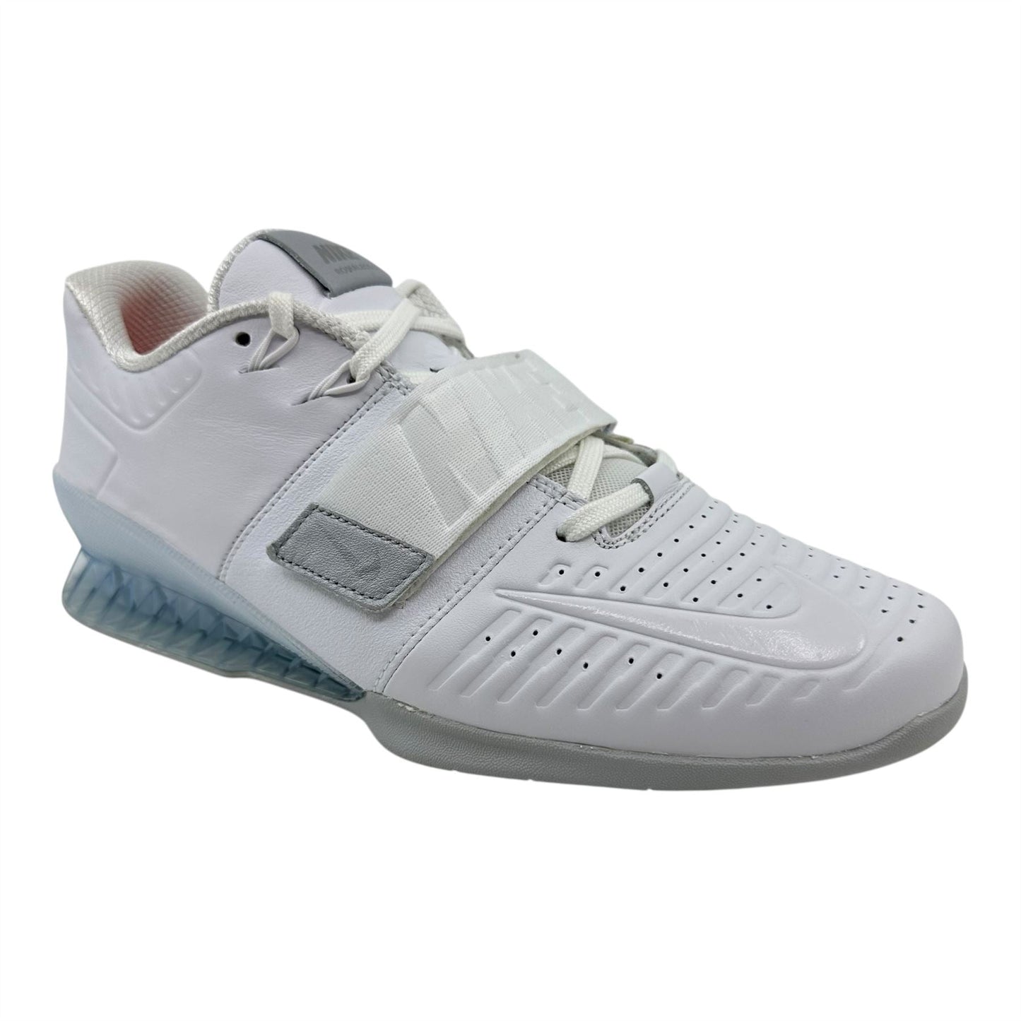 Nike Romaleos 3 XD White Metallic Platinum Mens Athletic Sneaker