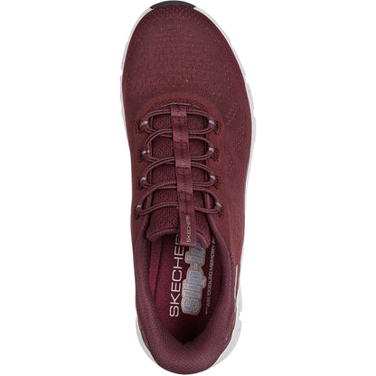 Women's Wide Fit Skechers 104750 Slip-ins Glide Step Elevate Amaze Trainers