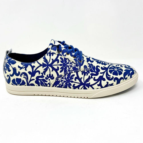 Clae Ellington Textile Midnight Cream Canvas Mens Size 9 Premium Sneakers
