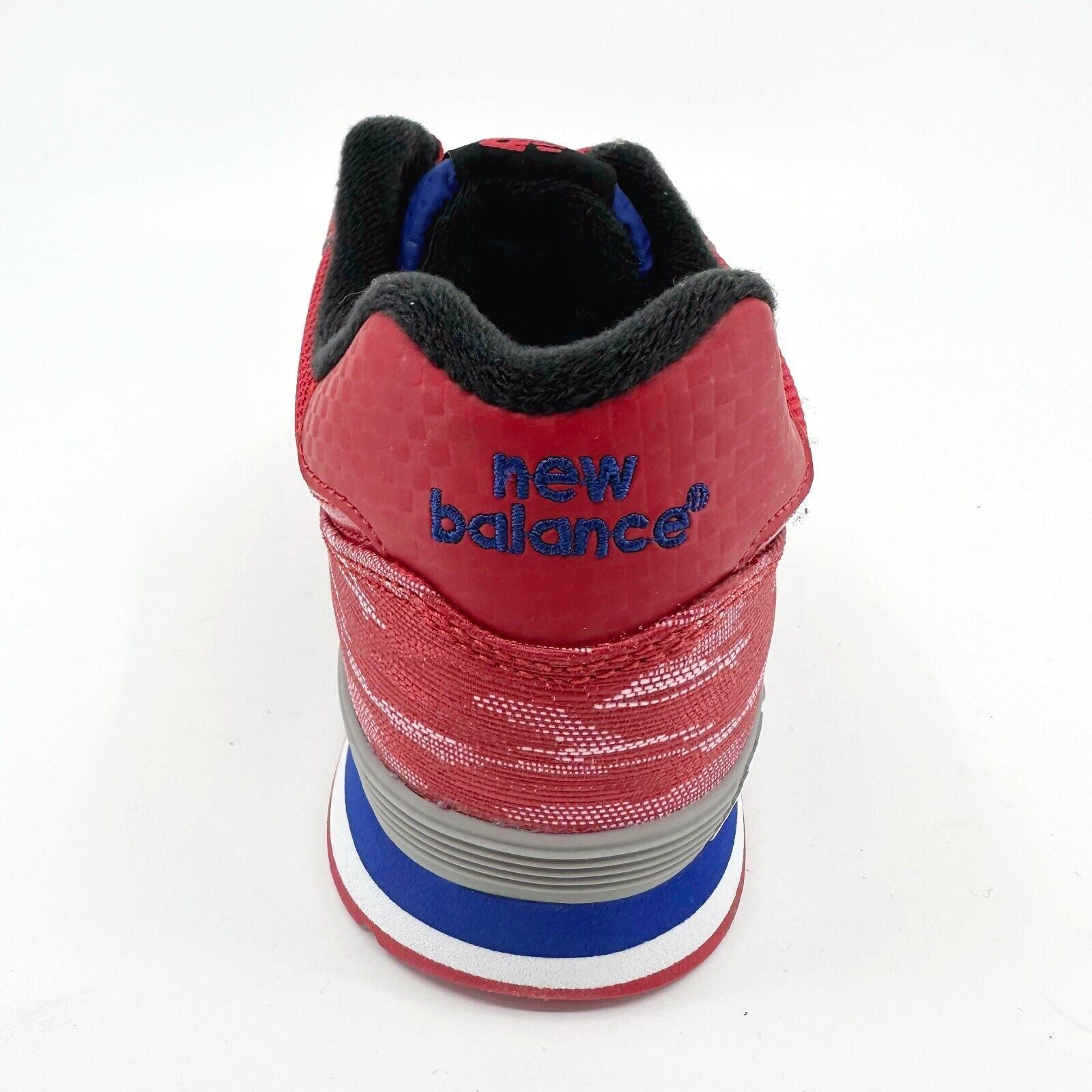 New Balance 574 Classics Red Black Blue Kids Running Sneakers KL574WSG