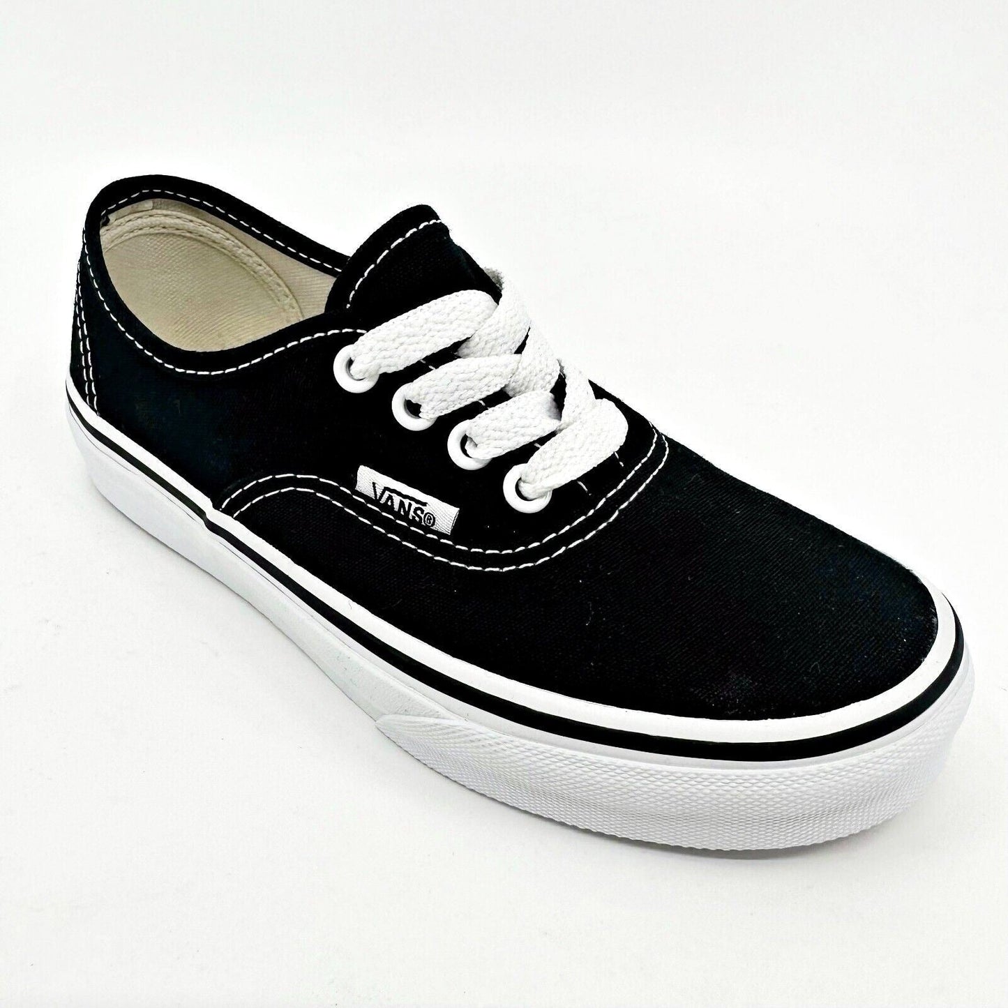 Vans Authentic Classic Black White Kids Casual Sneakers