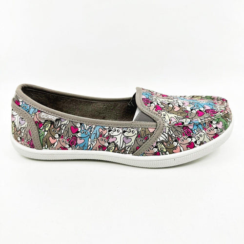 Skechers Bobs B Cute Love Shuffle Taupe Multi Womens Size 6.5 Casual Shoes