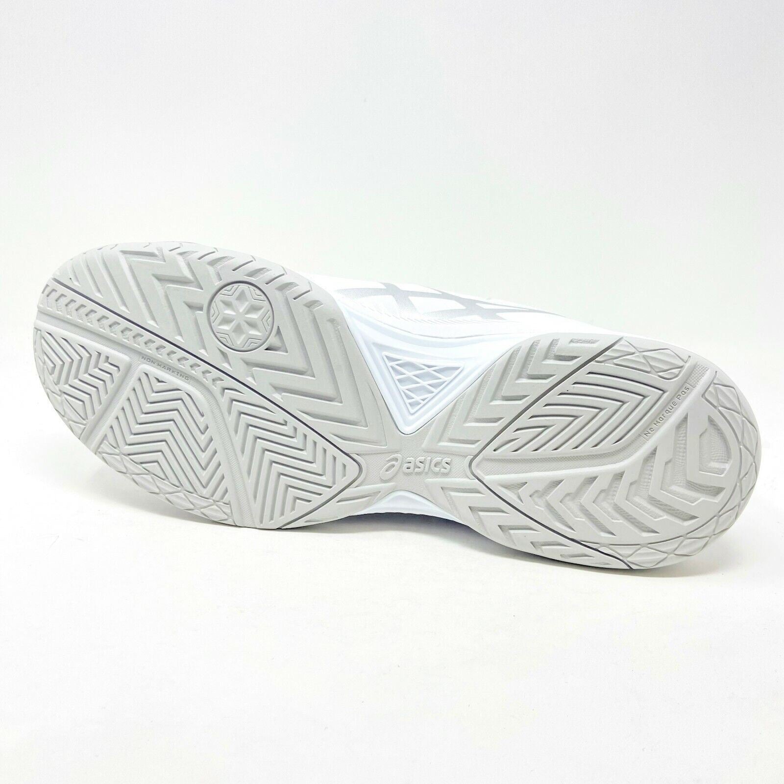 Asics Gel-Dedicate 5 White Silver Womens Tennis Court Shoes E757Y 0193