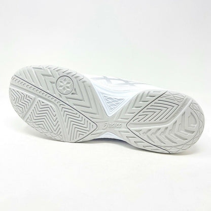 Asics Gel-Dedicate 5 White Silver Womens Tennis Court Shoes E757Y 0193