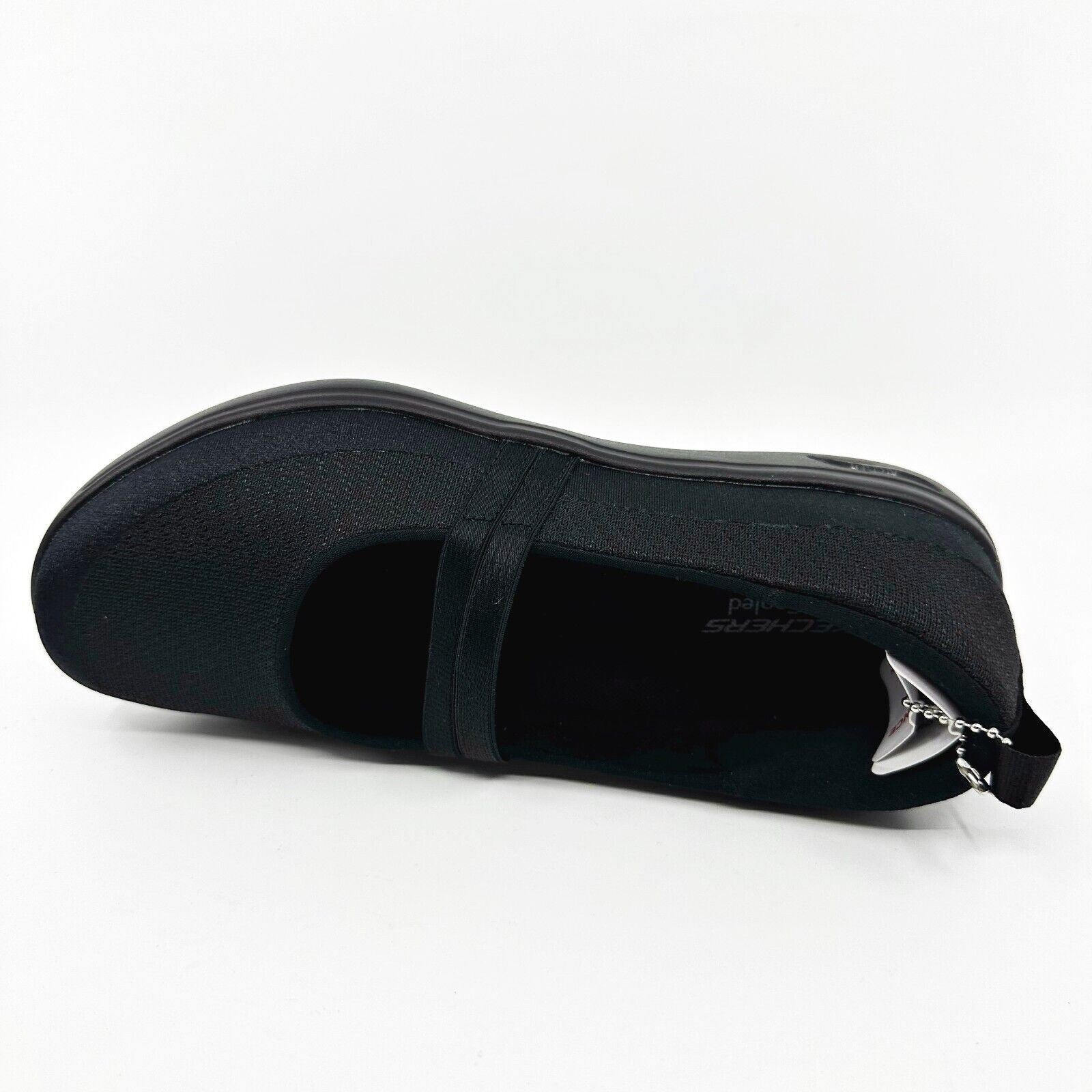 Skechers Arch Fit Uplift Mindful Black Womens Size 5.5 Slip On Shoes